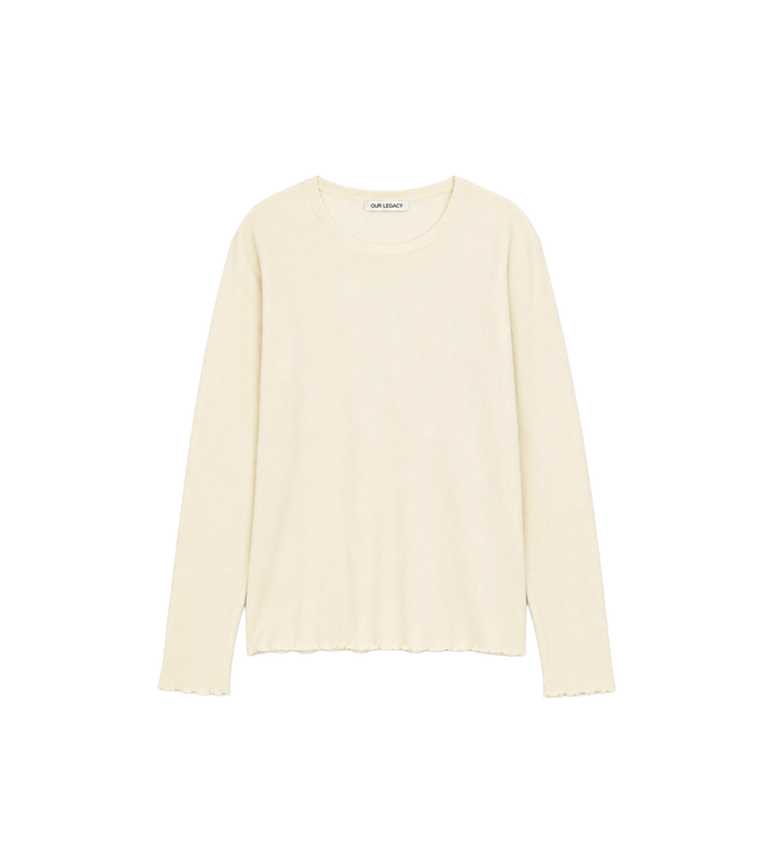 Verlengde Cloudbone Ripple Rib met lange mouwen