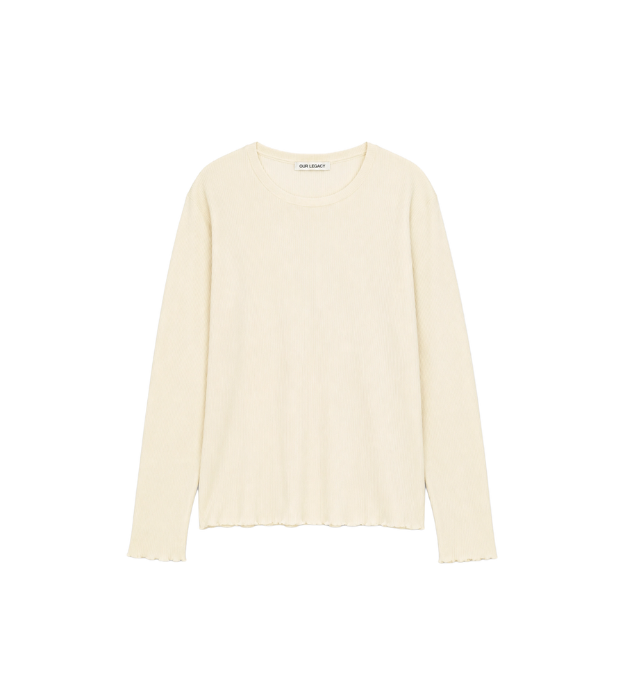 Verlengde Cloudbone Ripple Rib met lange mouwen