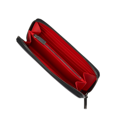 Canopy Zipped Long Wallet Loubi Red