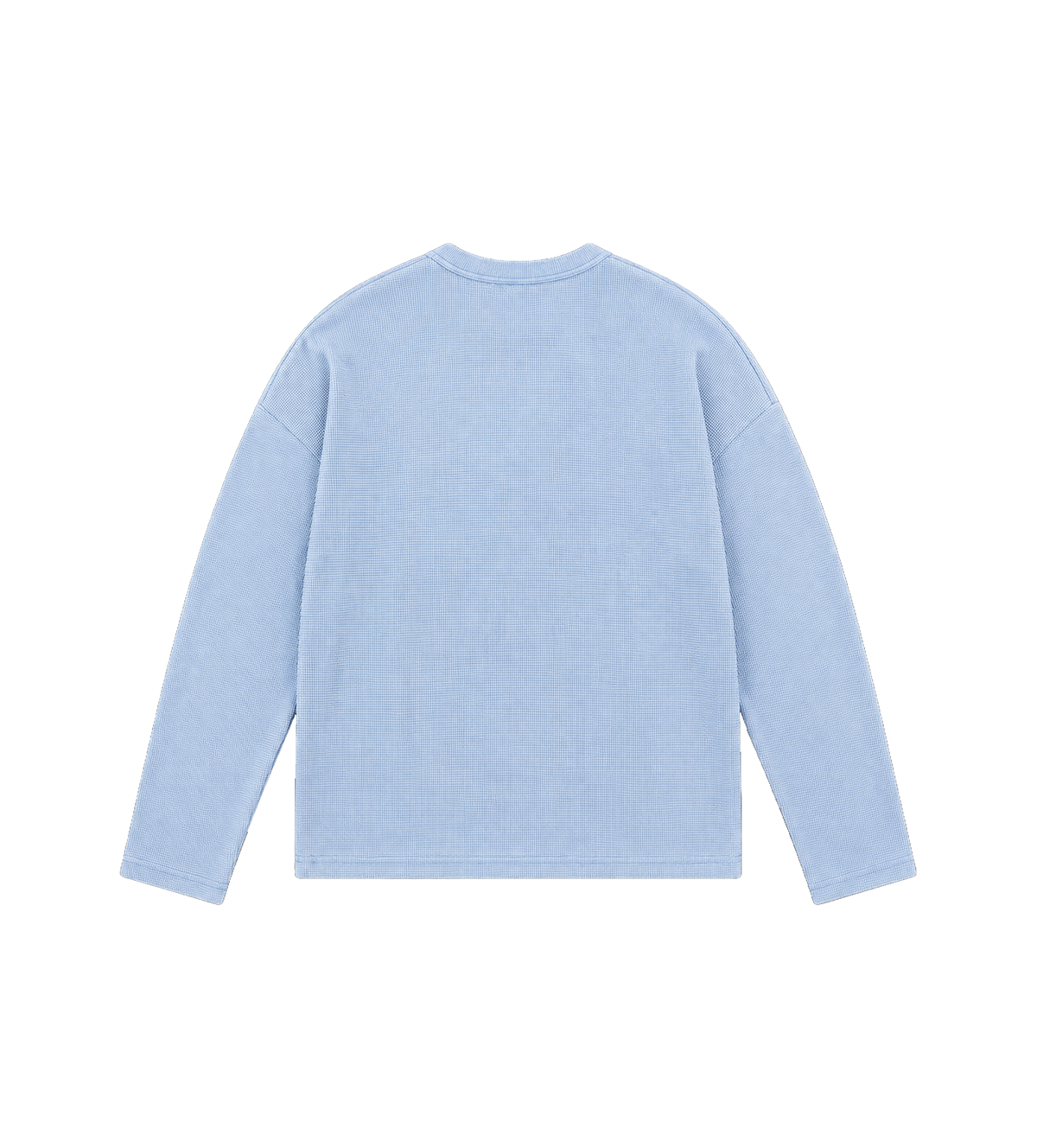 After 4PM Waffle Longsleeve Washed Light Blue