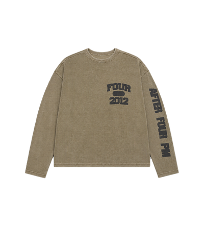 After 4PM Waffle Longsleeve Washed Olive