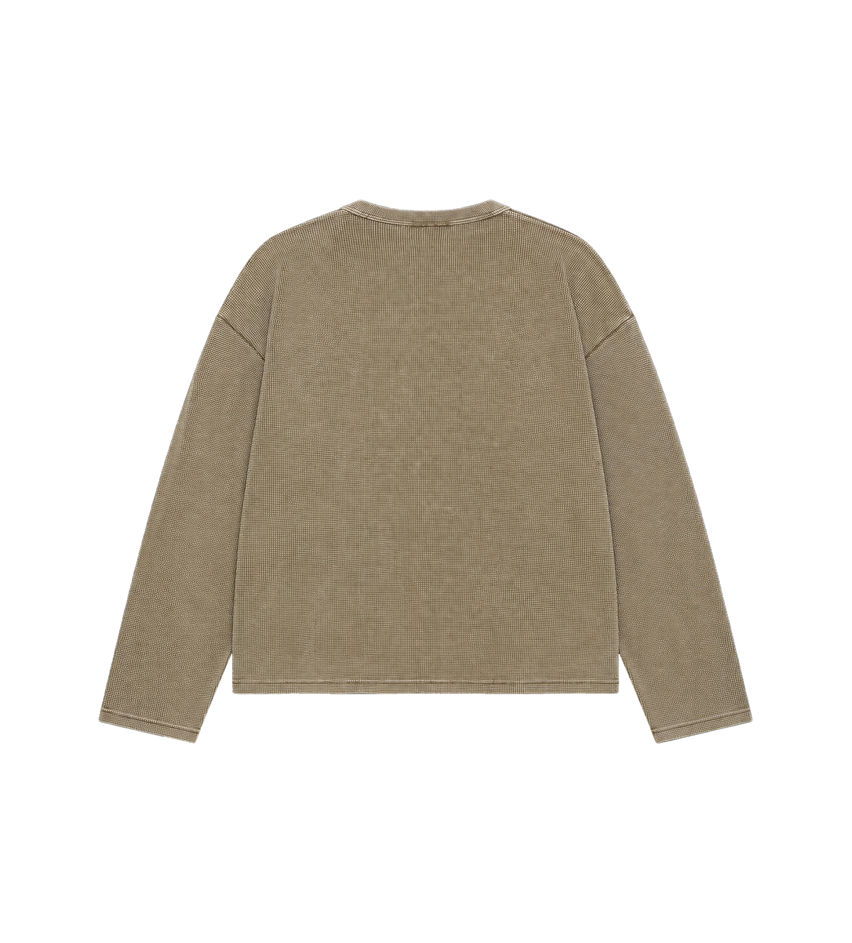 After 4PM Waffle Longsleeve Washed Olive