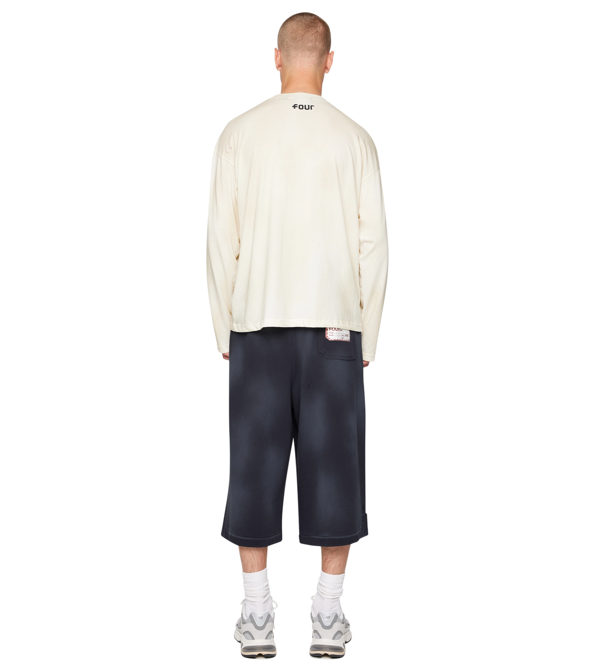 After 4PM Destroyed Boxy Longsleeve Washed Beige