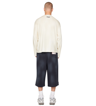 After 4PM Destroyed Boxy Longsleeve Washed Beige