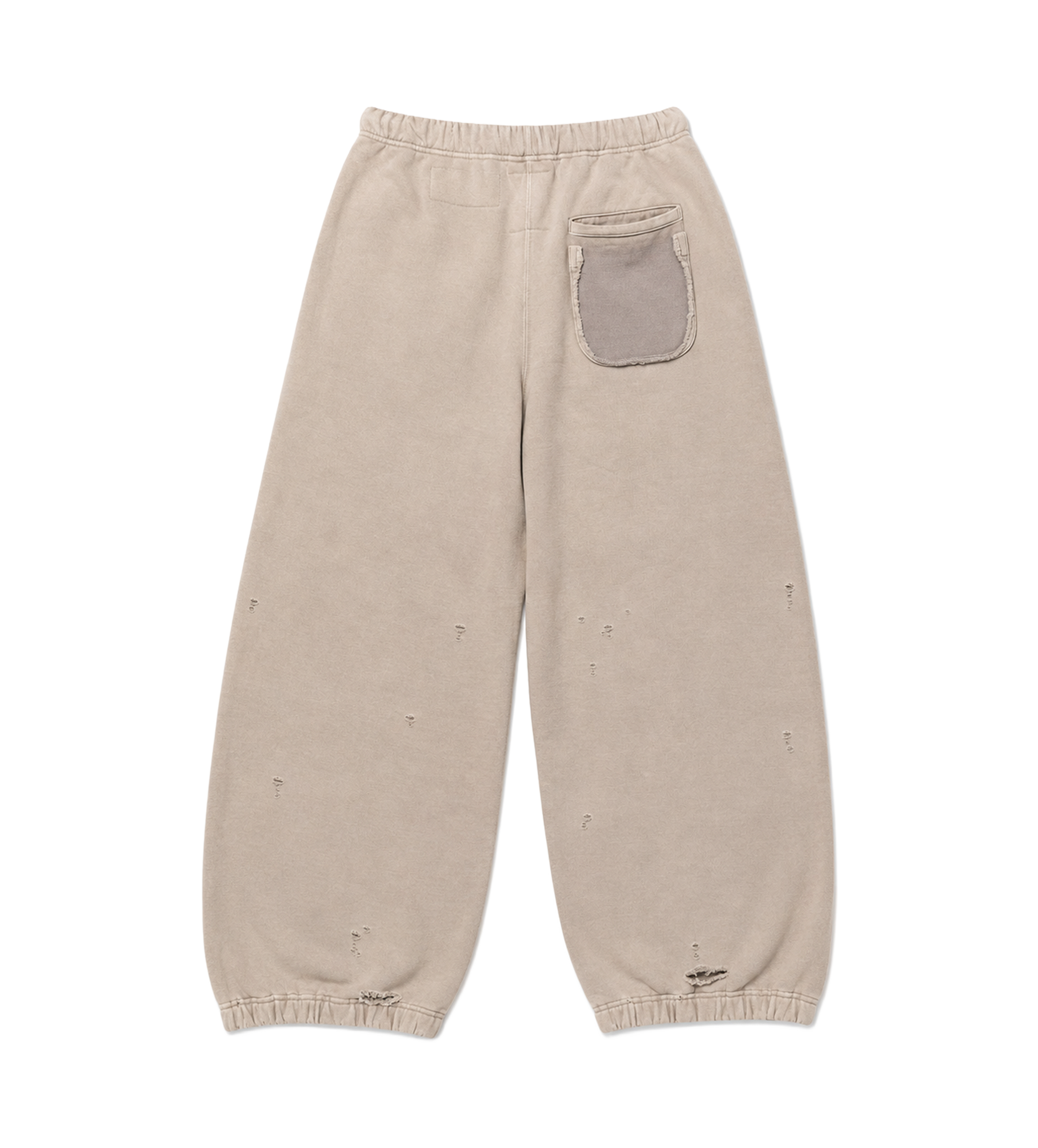 Maison Mihara Sun Faded Sweat Pants in Beige