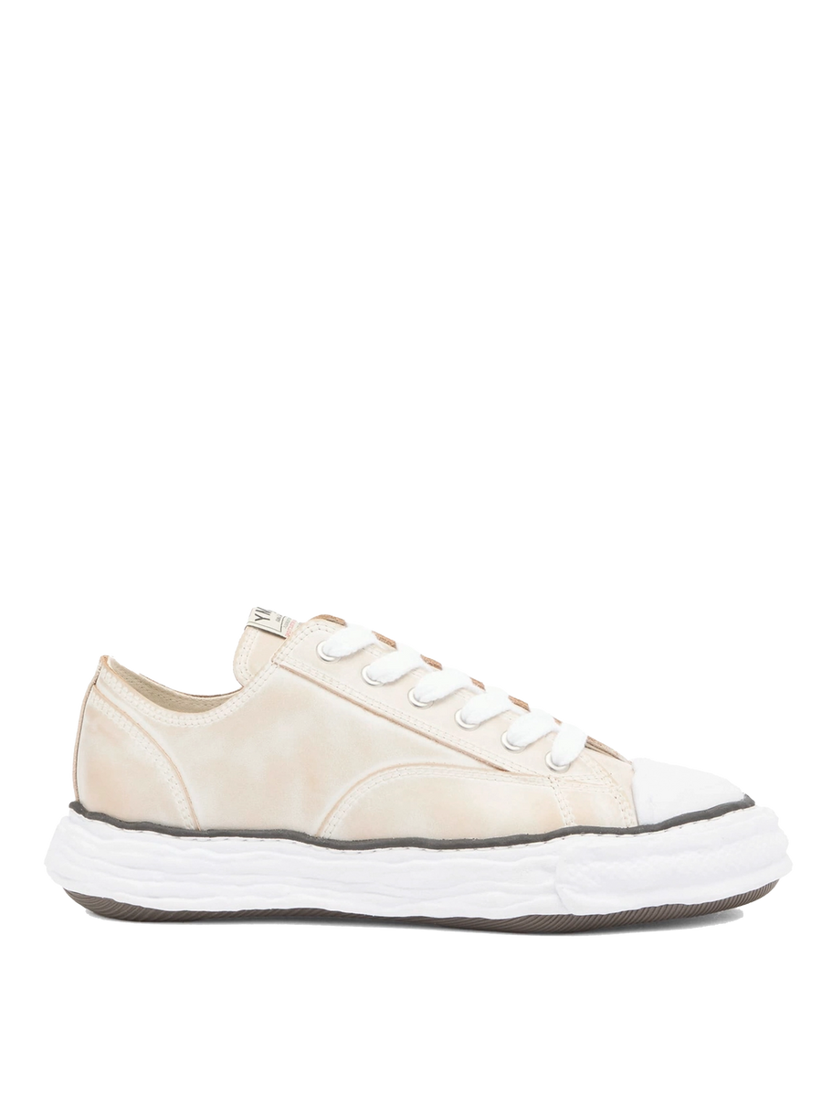Maison MIHARA YASUHIRO Peterson23 OG Sole Vintage Leather Sneaker in White