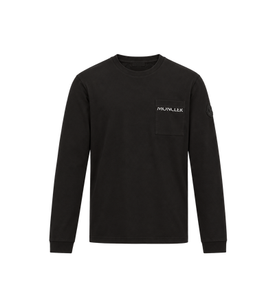 Logo Cotton Long Sleeve Black