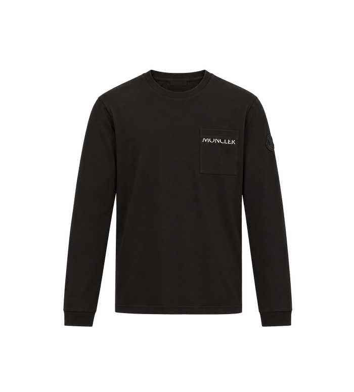 Logo Cotton Long Sleeve Black