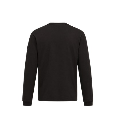 Logo Cotton Long Sleeve Black