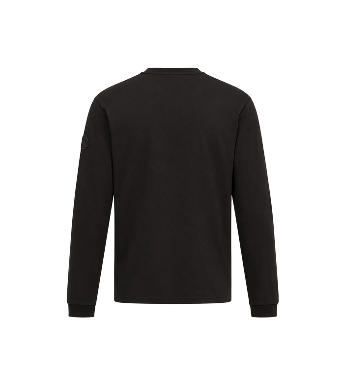 Logo Cotton Long Sleeve Black