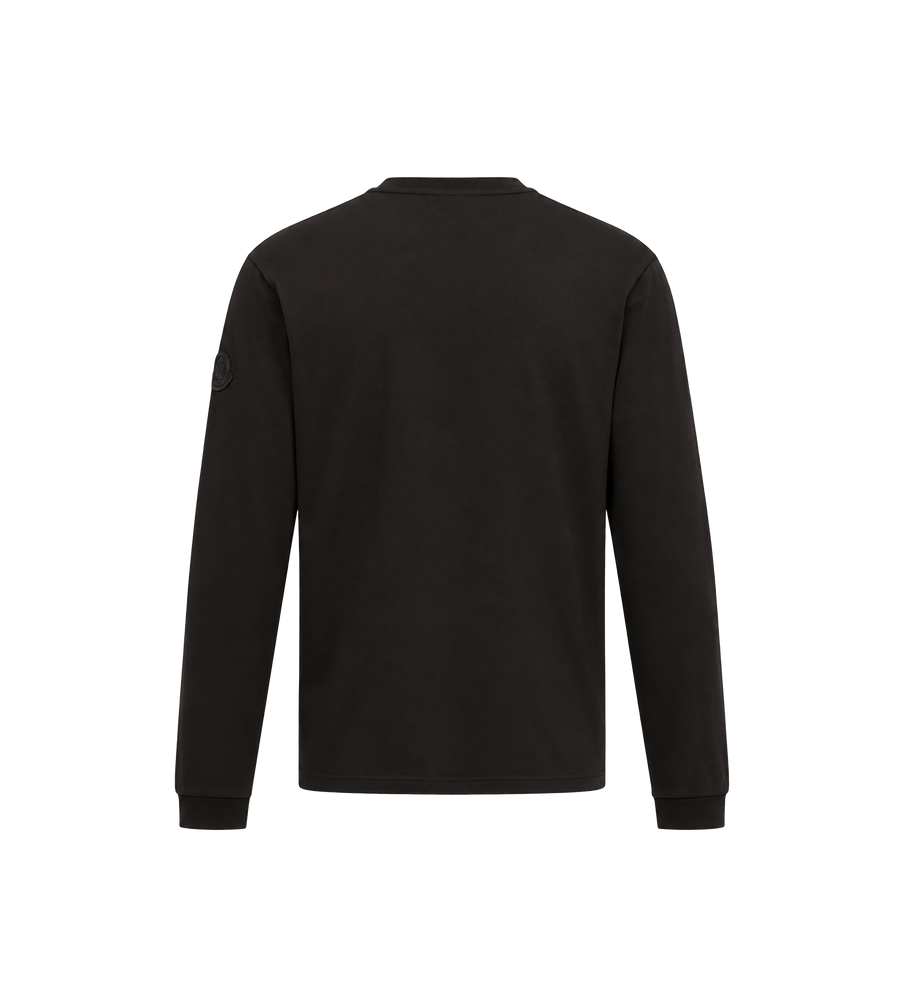 Logo Cotton Long Sleeve Black