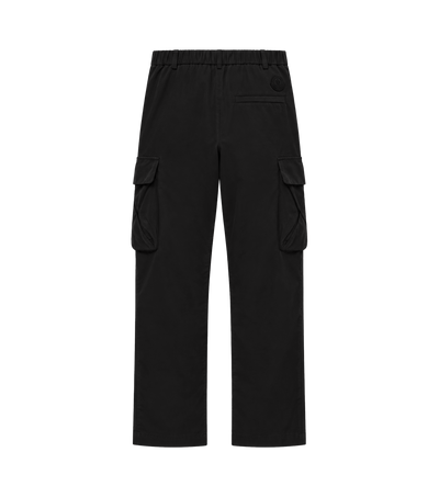 Cotton Blend Trousers Black