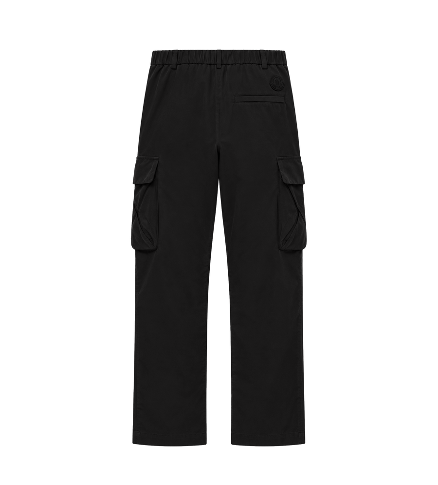 Cotton Blend Trousers Black