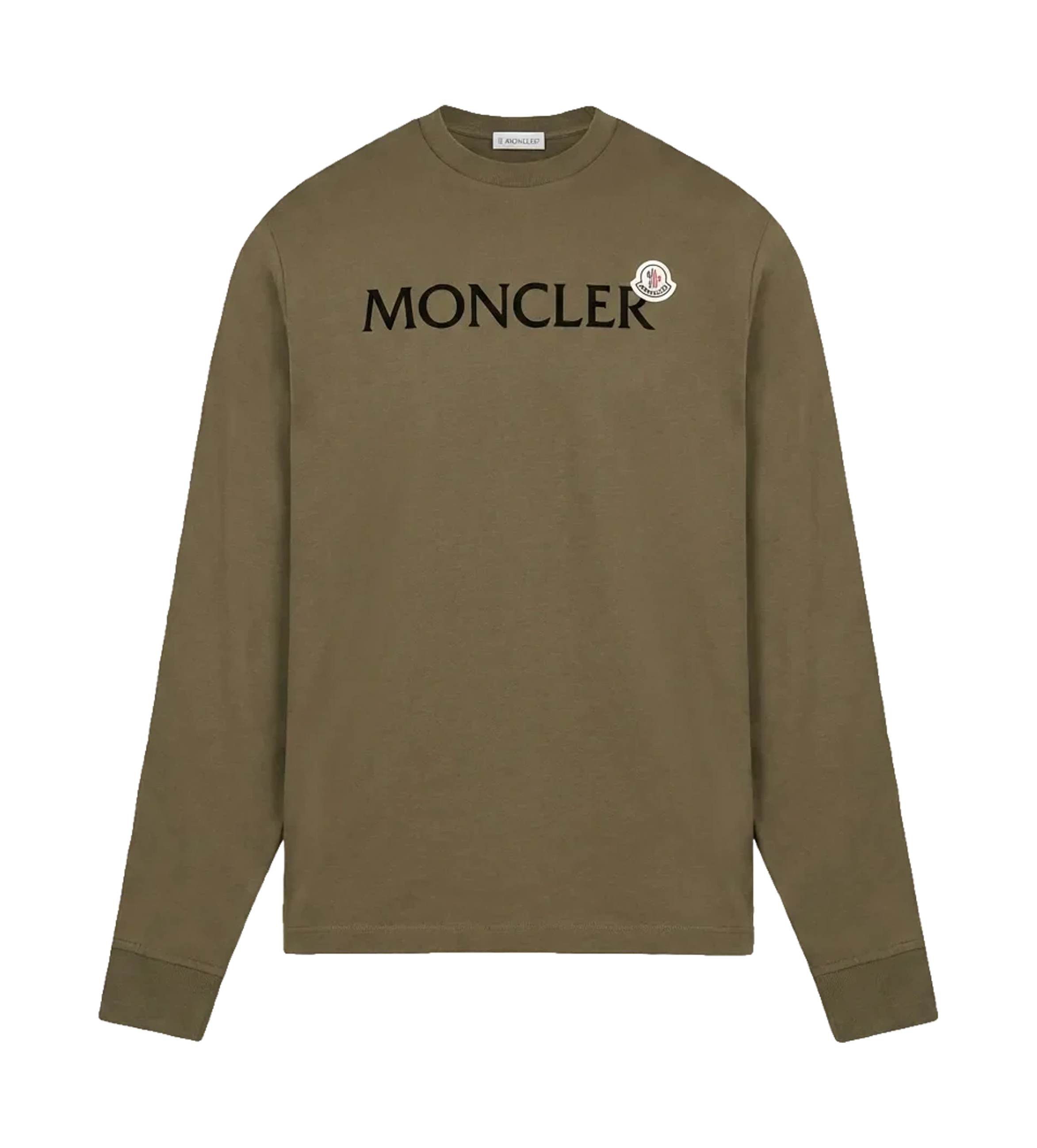 Moncler Longsleeve Logo T-Shirt in Green