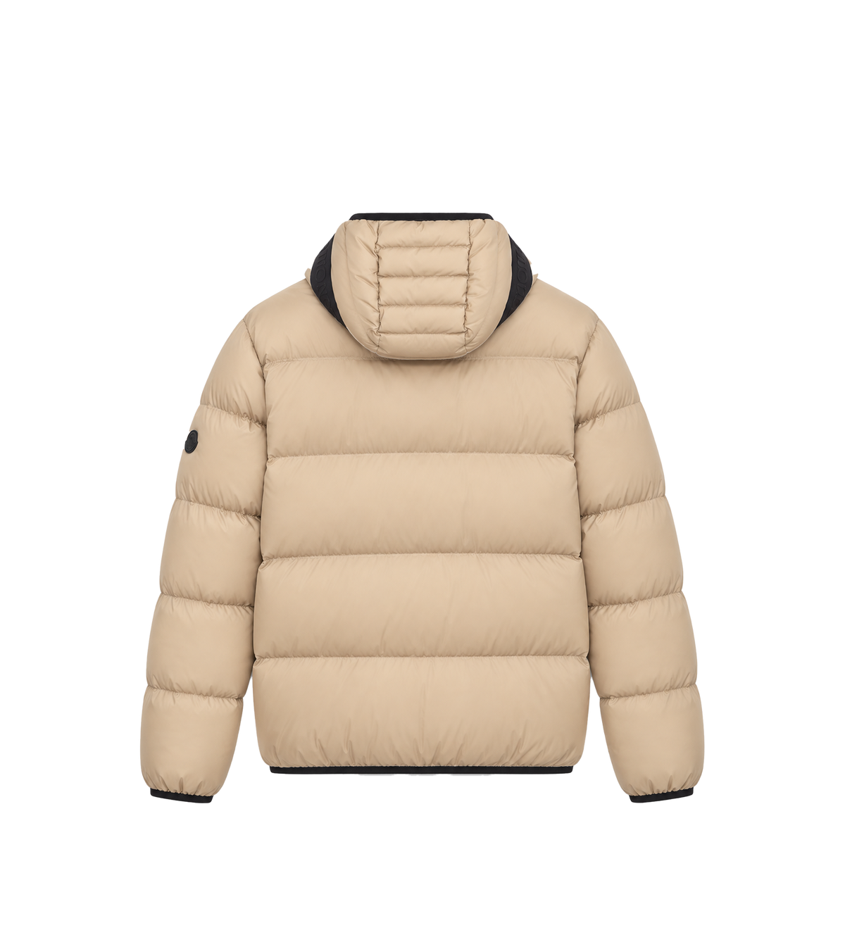 Poitevin Hooded Short Down Jacket Beige