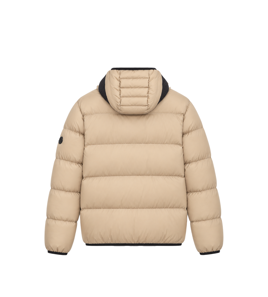 Poitevin Hooded Short Down Jacket Beige