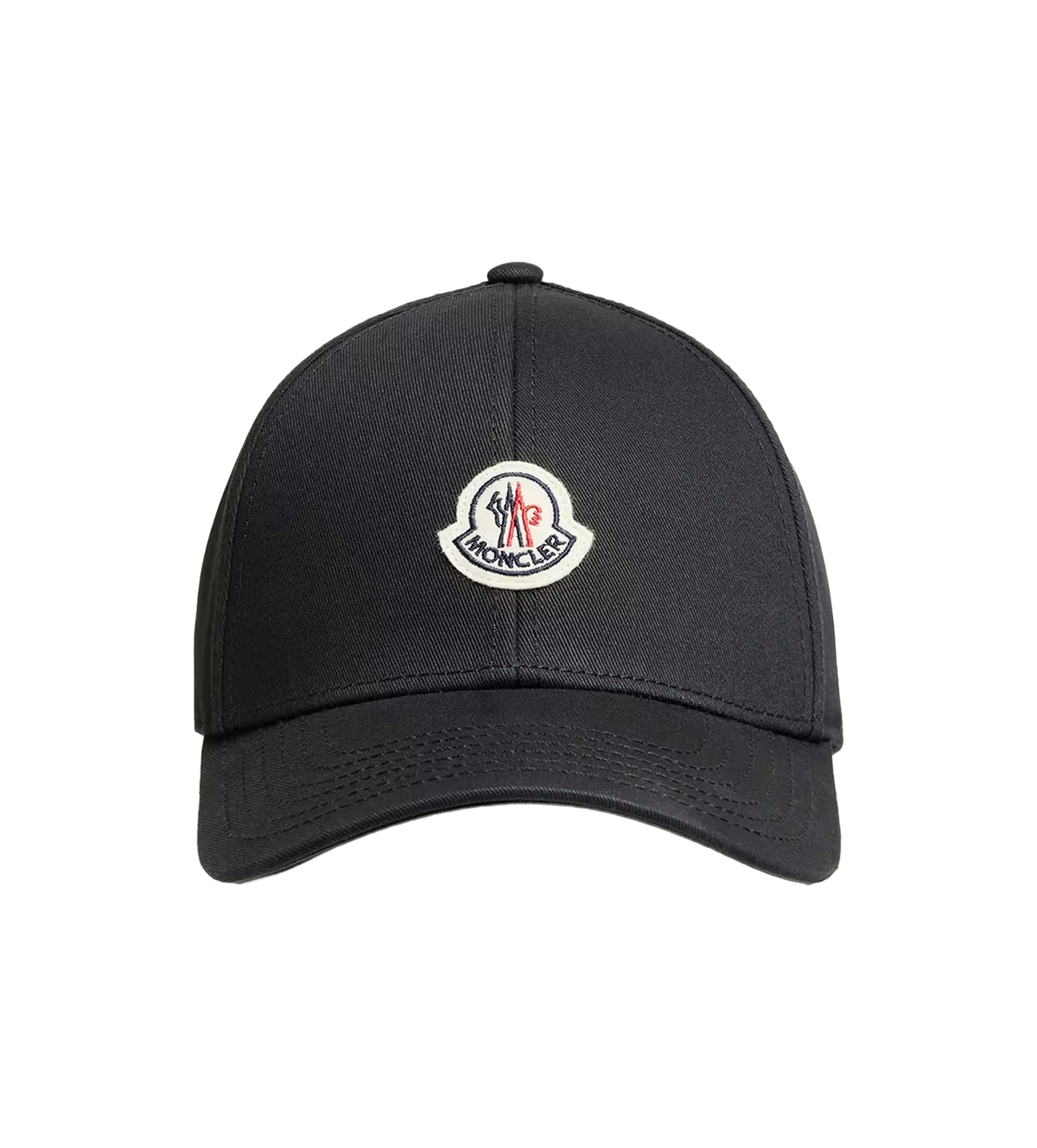 Moncler Katoenen gabardine baseballpet in zwart