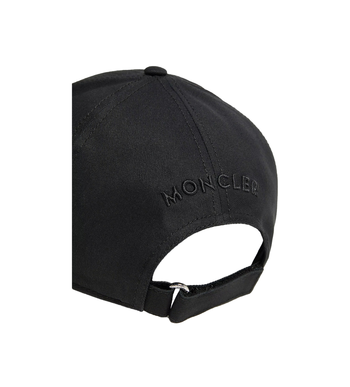 Moncler Katoenen gabardine baseballpet in zwart
