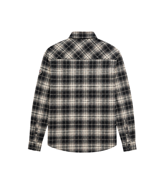 Pocket Check Shirt Black