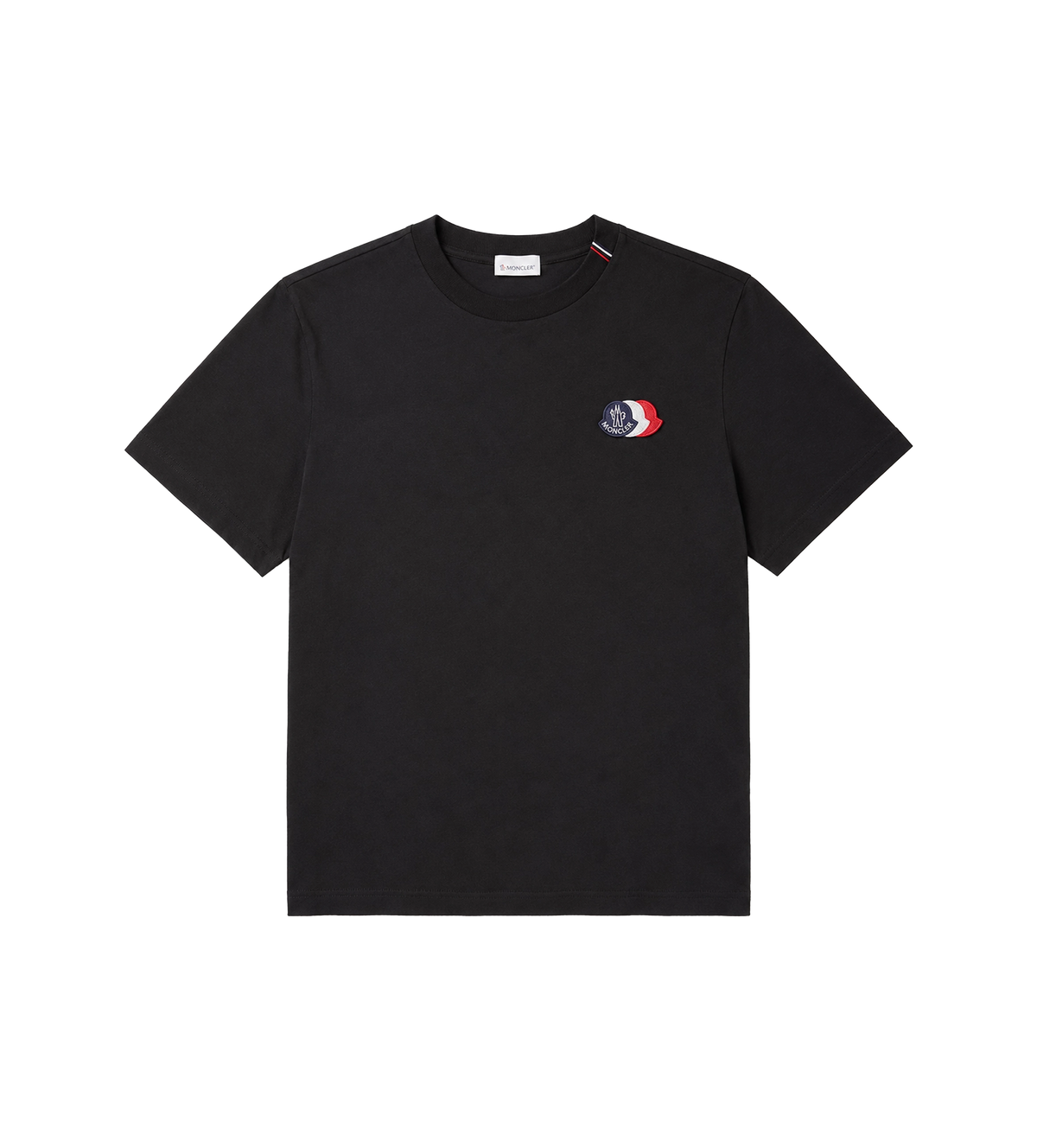 Tricolor Logo Embroidery T-Shirt Black