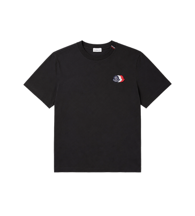 Tricolor Logo Embroidery T-Shirt Black