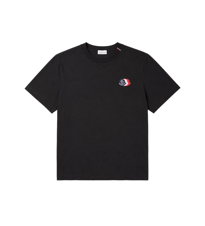 Tricolor Logo Embroidery T-Shirt Black