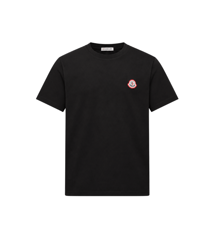 Logo katoenjersey T-shirt zwart