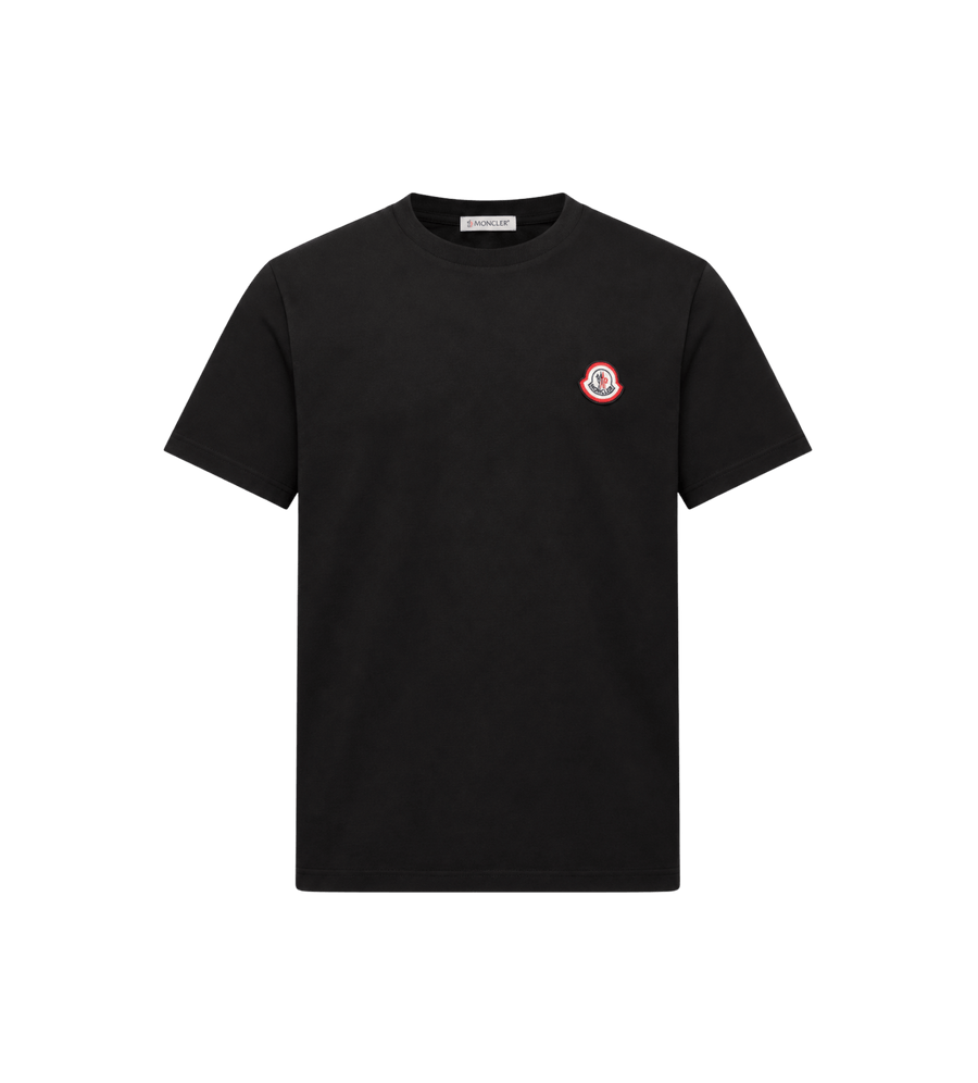 Logo katoenjersey T-shirt zwart