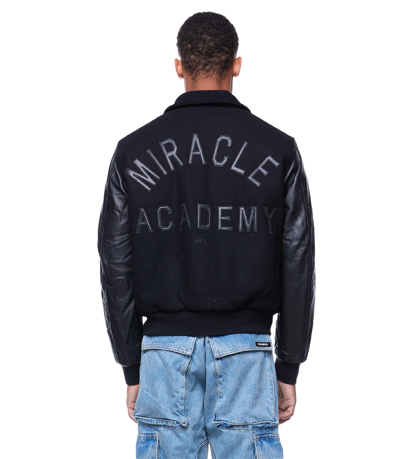 Miracle Academy Varsity Jacket Black