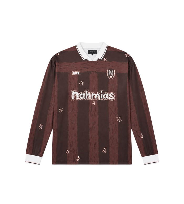 Scribble Printed Jersey T-Shirt Brown