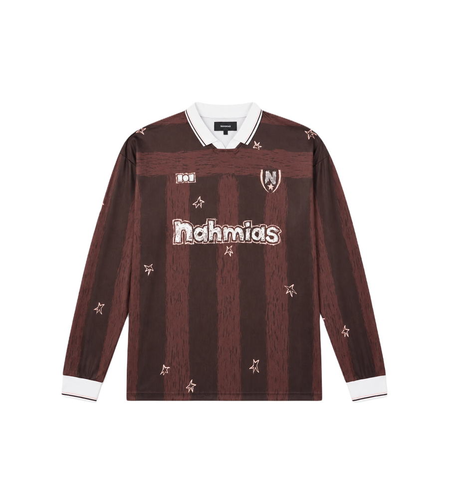 Scribble Printed Jersey T-Shirt Brown