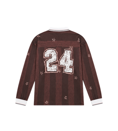 Scribble Printed Jersey T-Shirt Brown