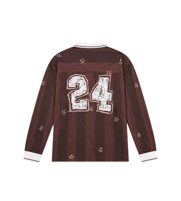 Scribble Printed Jersey T-Shirt Brown