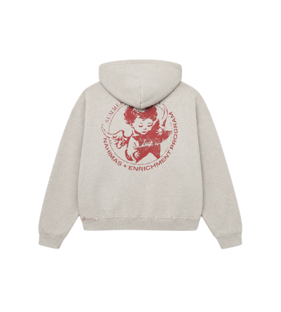 Youth Enrichment Graphic Zip-Up Hoodie Grey