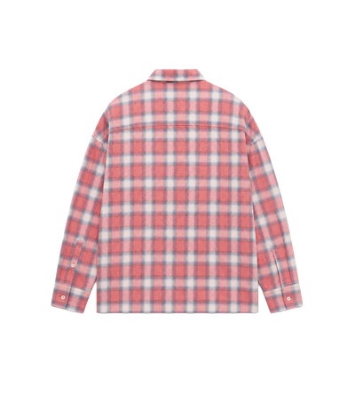 Featherweight LS Plaid Button-Up Dusty Red