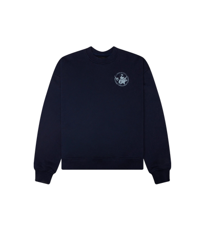 Youth Enrichment Crewneck Worn Navy
