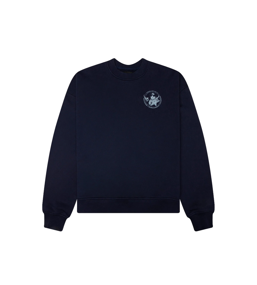 Youth Enrichment Crewneck Worn Navy