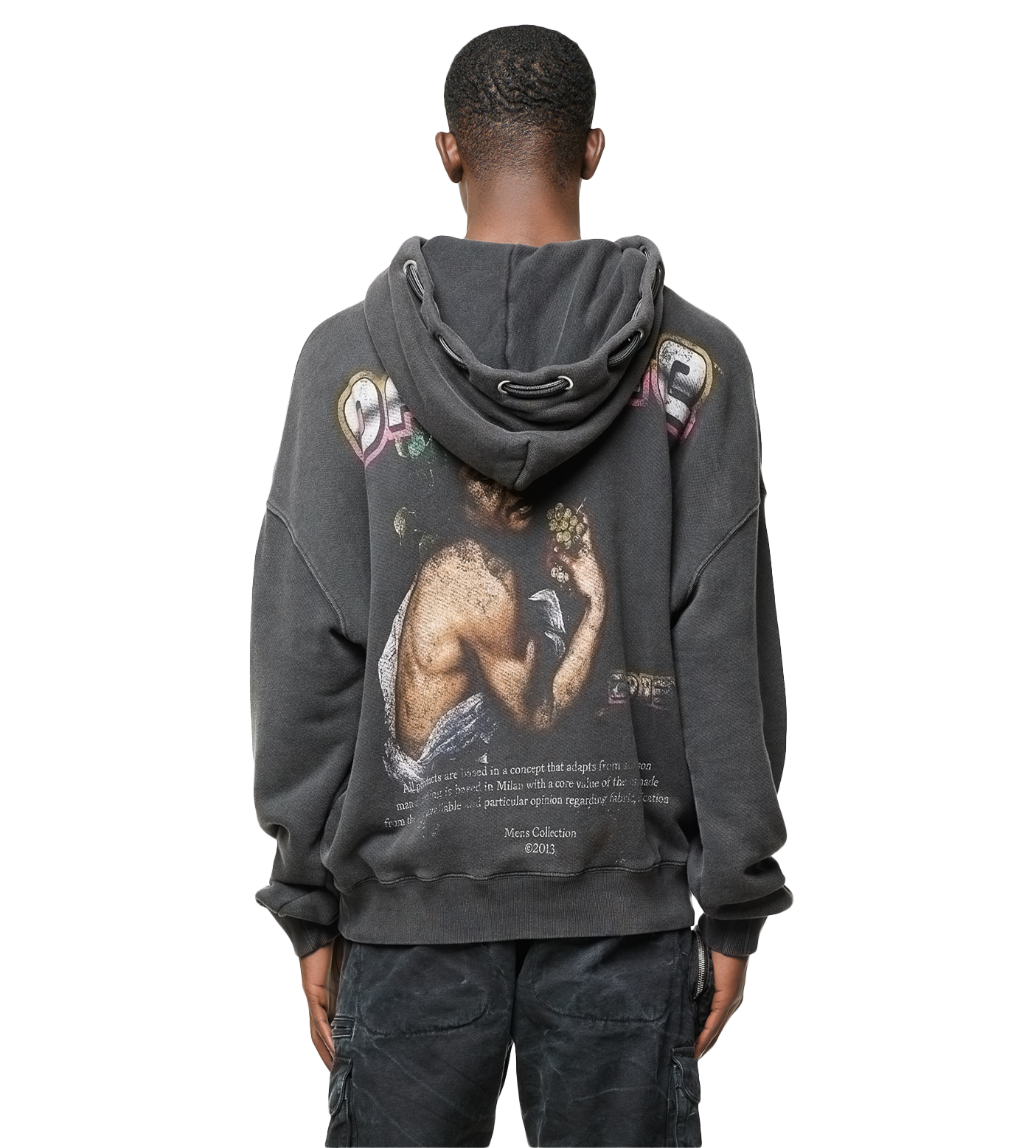 Digit Bacchus Cotton Hoodie Black