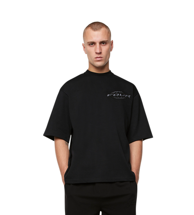 Orbit Boxy T-Shirt Zwart