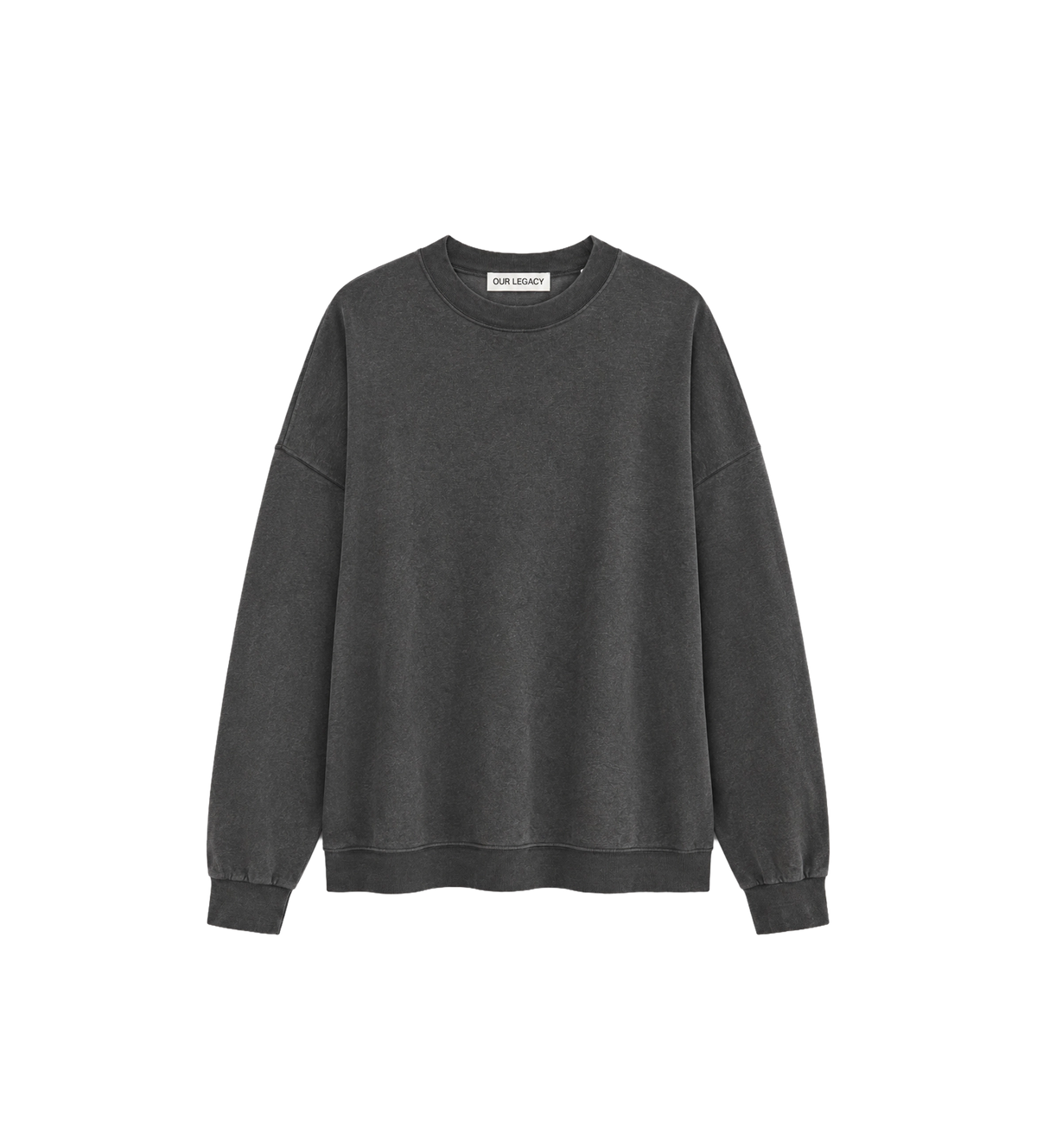 Slack Sweatshirt Washed Black Rogue Loopback