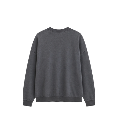 Slack Sweatshirt Washed Black Rogue Loopback