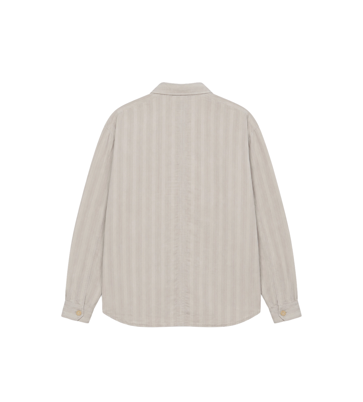 Private Shirt Quiet Greige Stripe Mist Weave