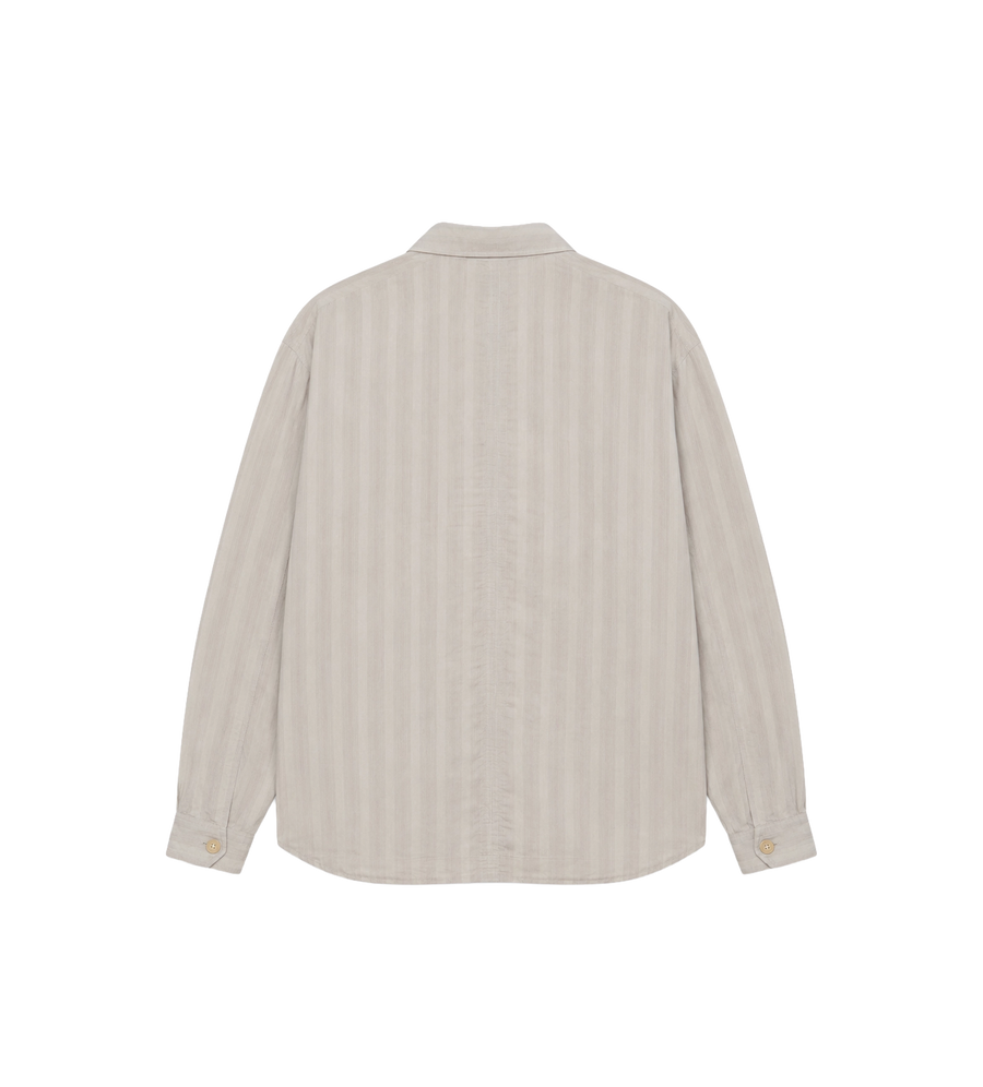  Private Shirt Quiet Greige Grijze Strepen