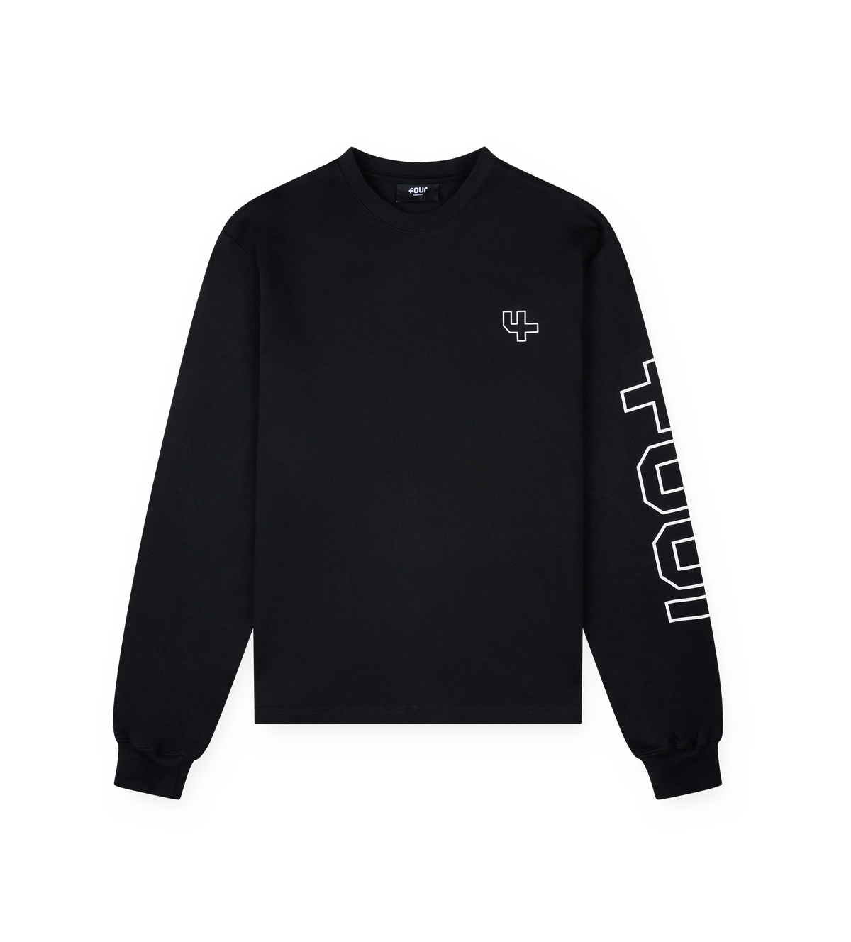 Outline Longsleeve T-shirt Black