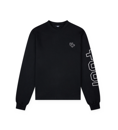 Outline Longsleeve T-shirt Black