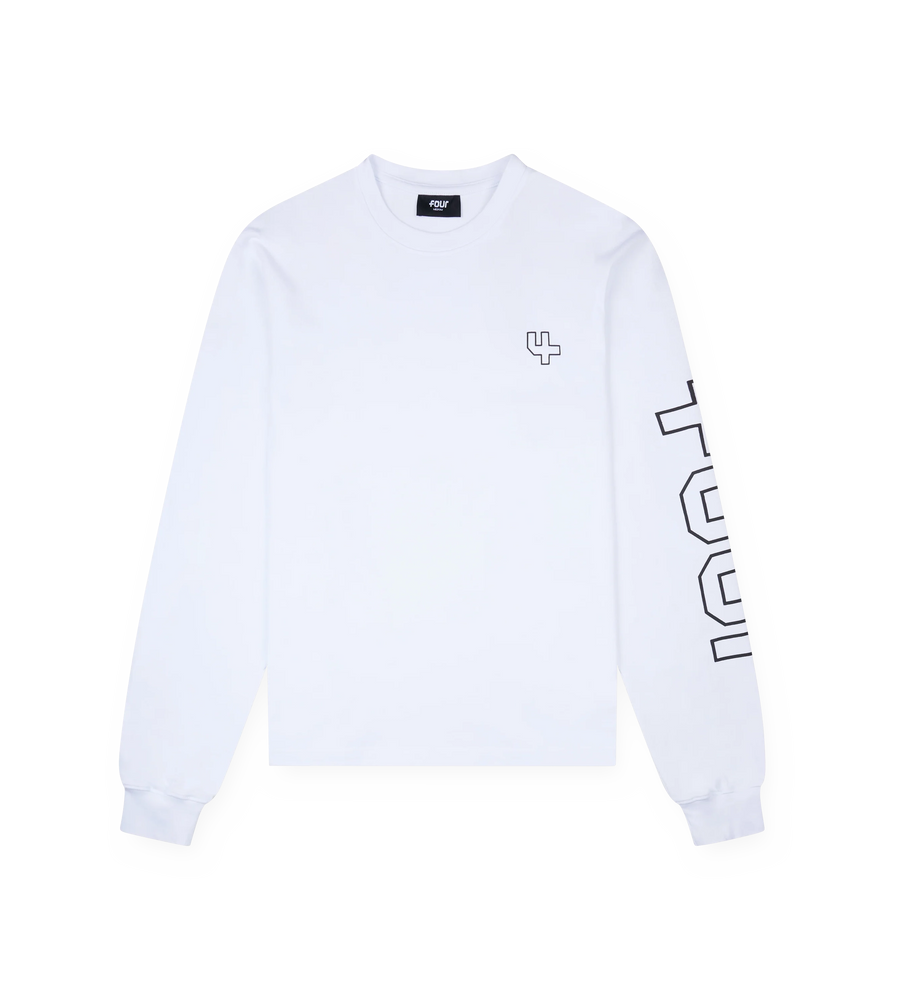 Outline Longsleeve T-shirt White