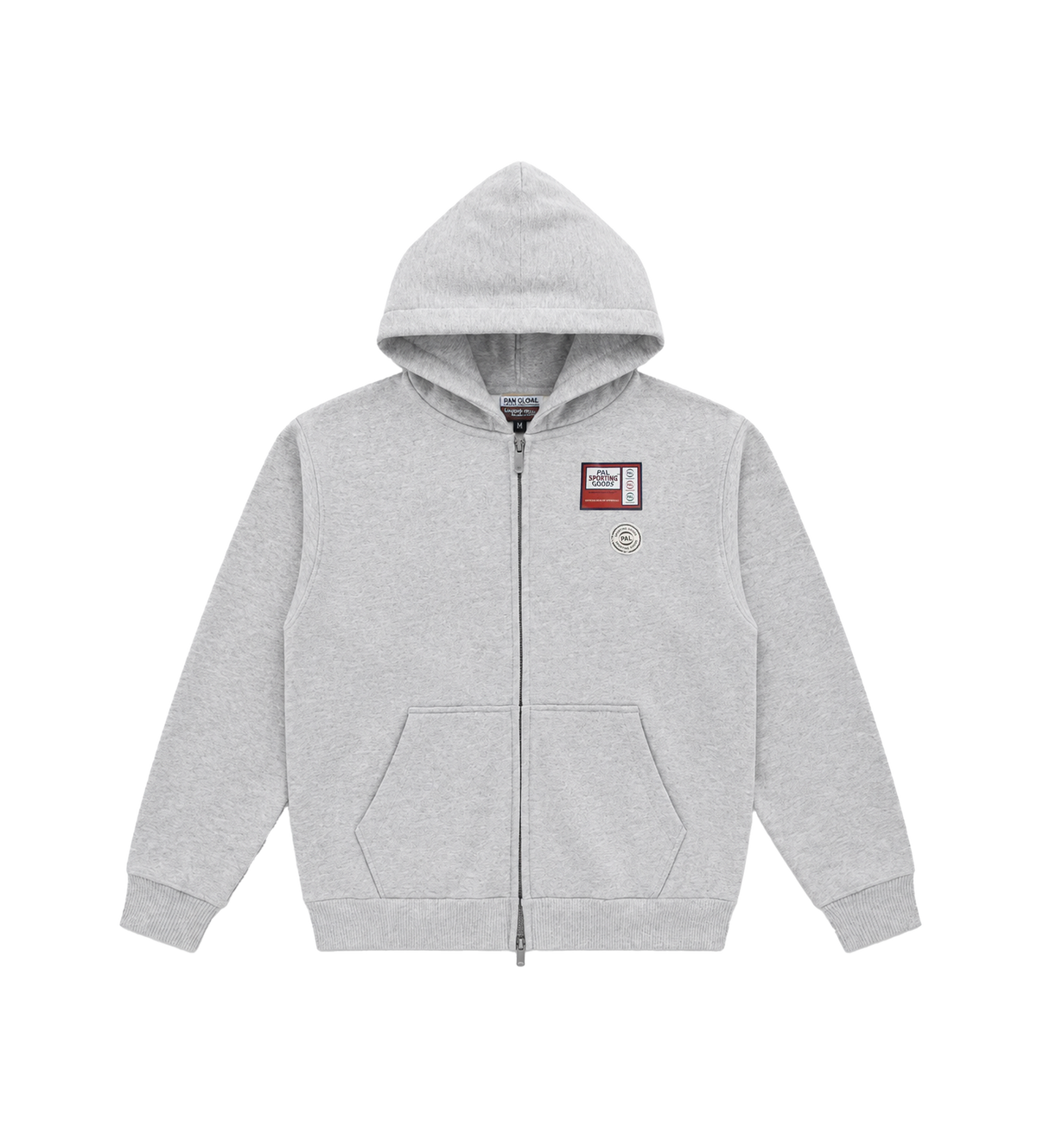 De Brando Full Zip lichtgrijs gemêleerd