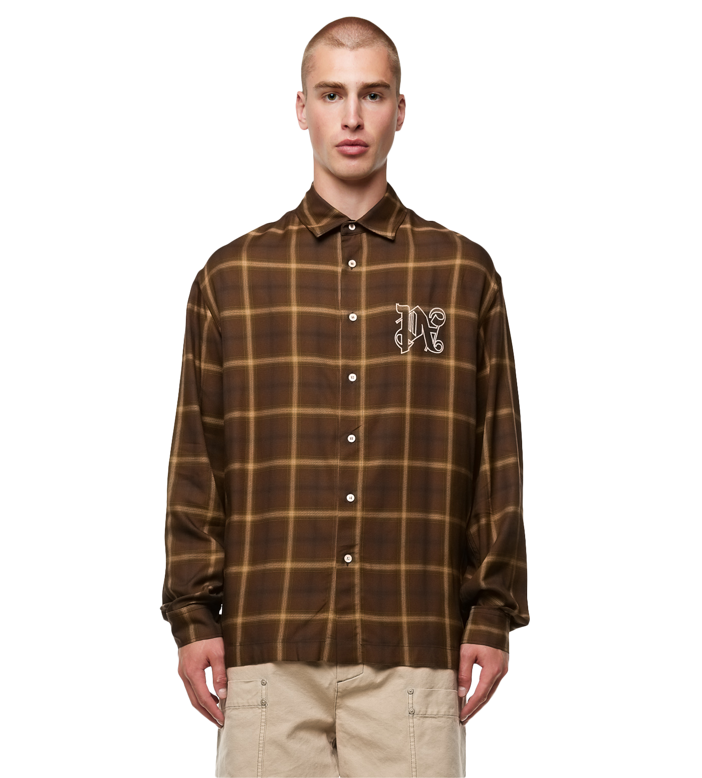 Monogram Long Sleeved Shirt Brown