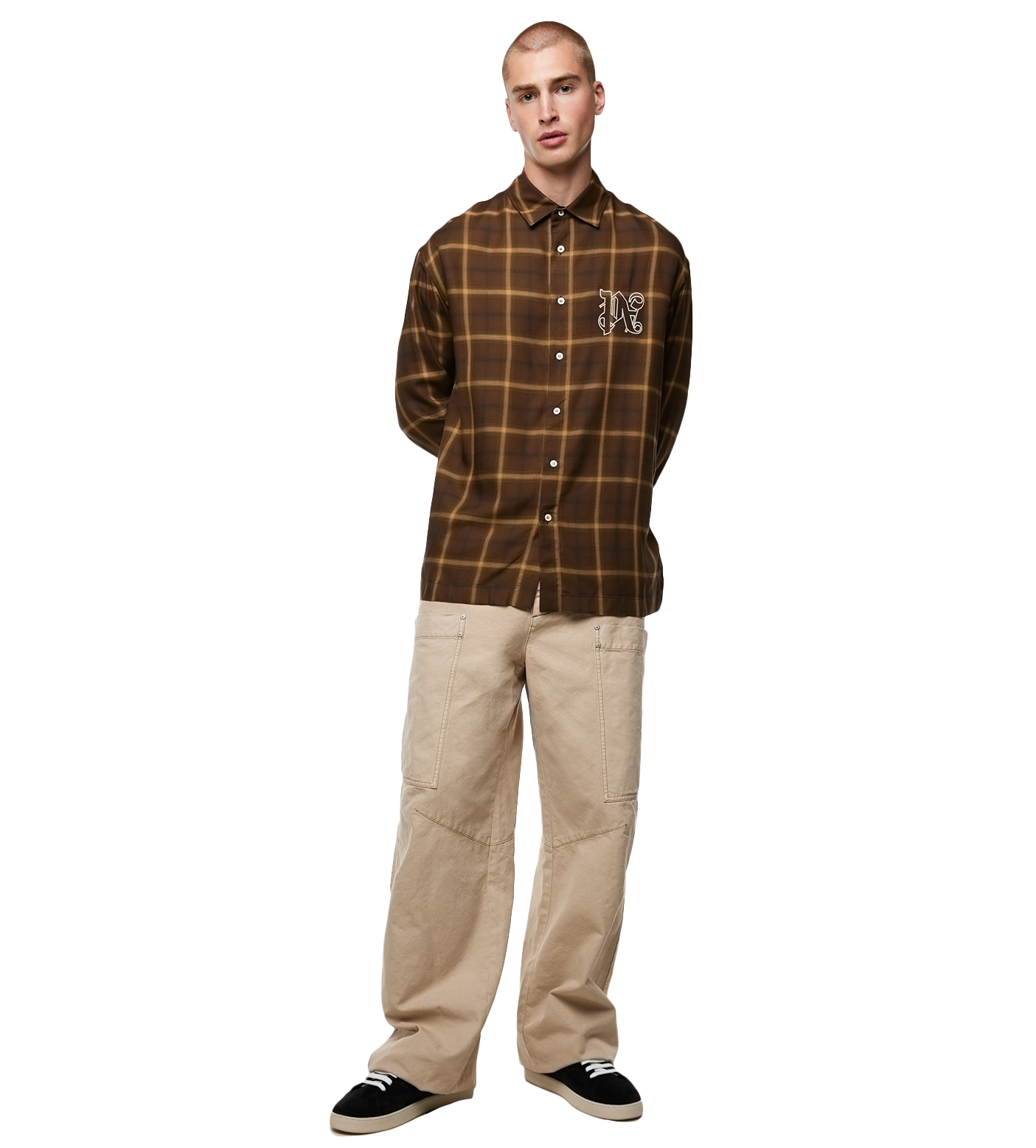 Monogram Long Sleeved Shirt Brown