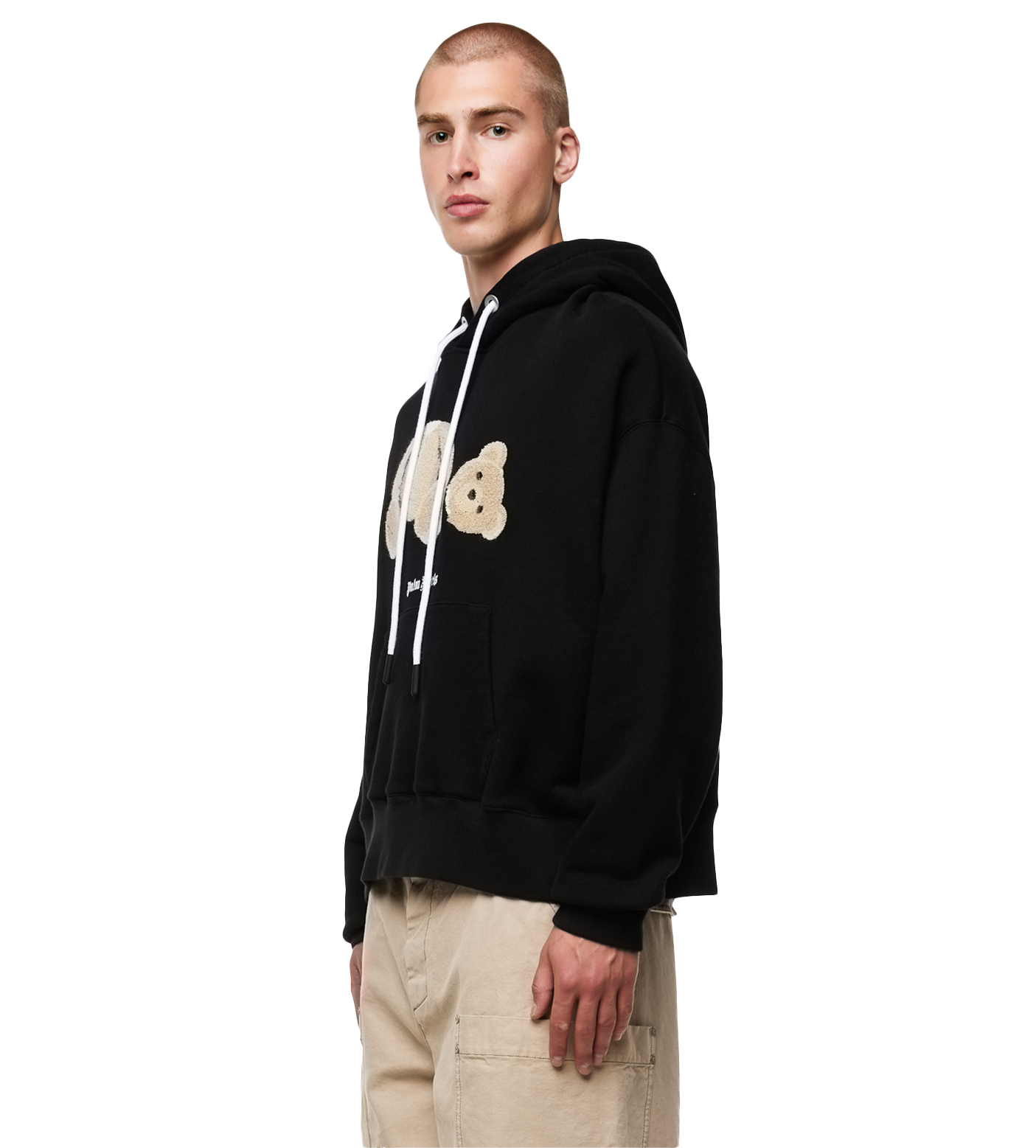 Bear Hoodie Black